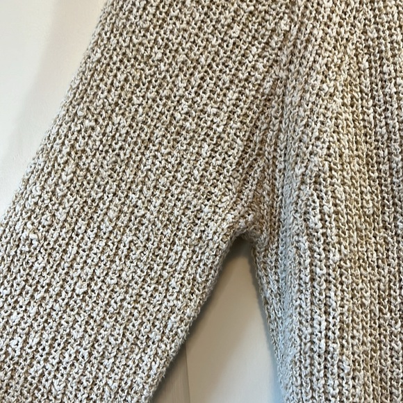 Free People Oatmeal Chunky Knit Sweater - Size Small - Picture 4 of 9
